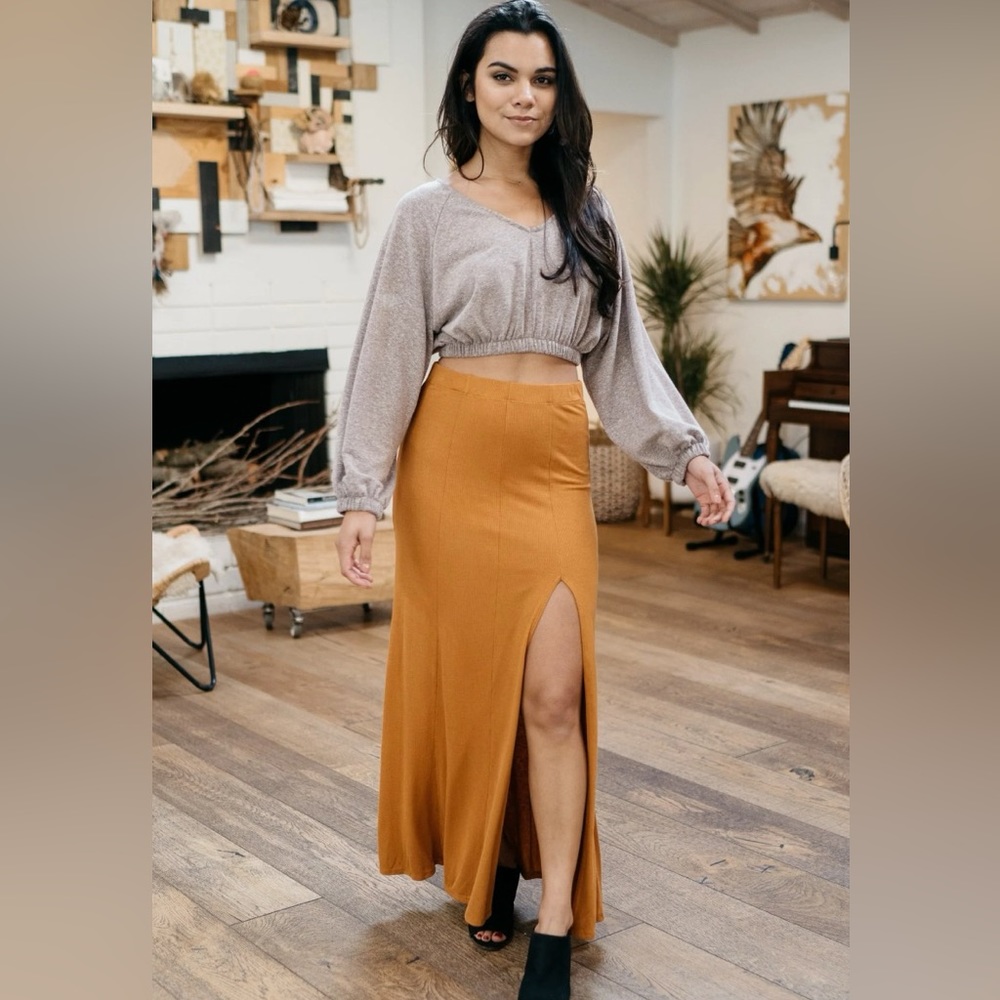 Sozy Renata Maxi Skirt XL in Honey